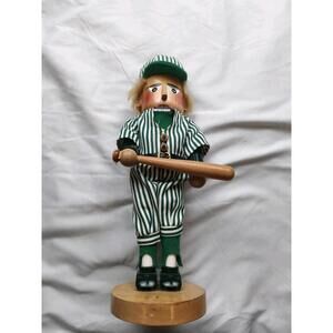 Original Steinbach Volkskunst Germany 15.5” Baseball Player Nutcracker